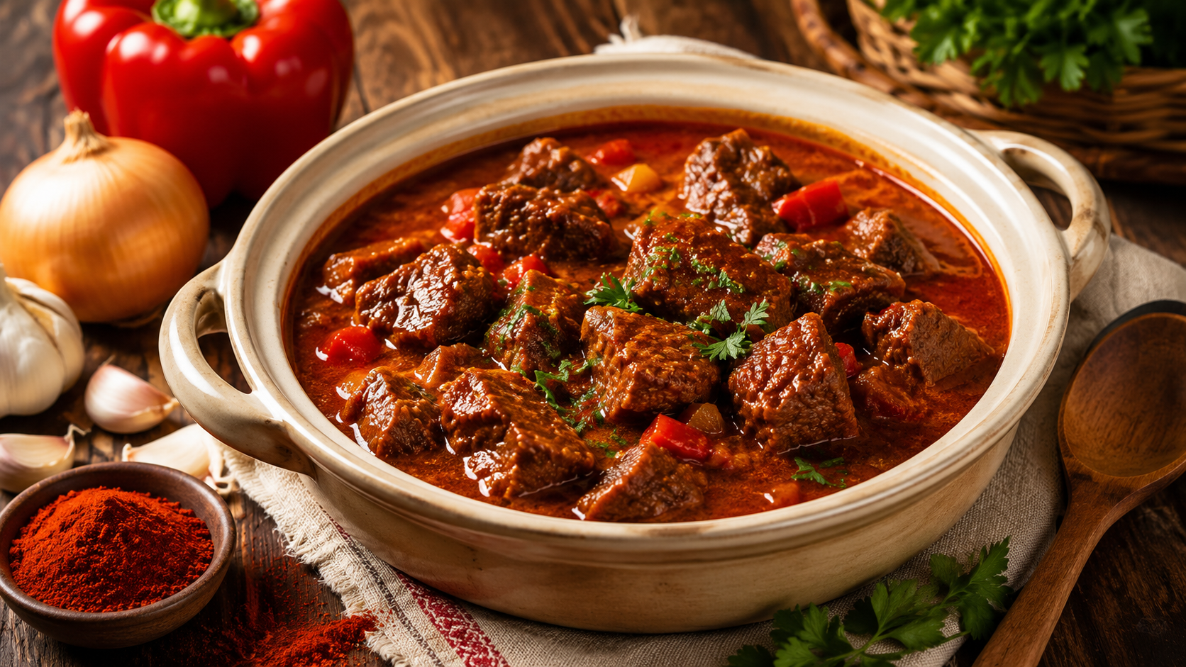 Klassisches Rindergulasch – herzhaft, würzig und einfach