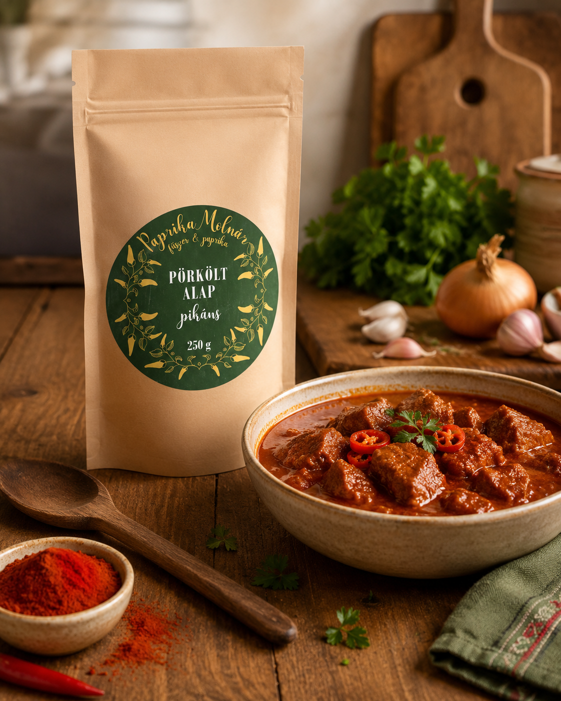 Pörkölt-Gewürzbasis pikant 250 g – Bild 2