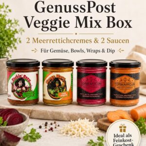Veggie Mix Geschenkbox – ungarische Saucen & Gemüsecremes