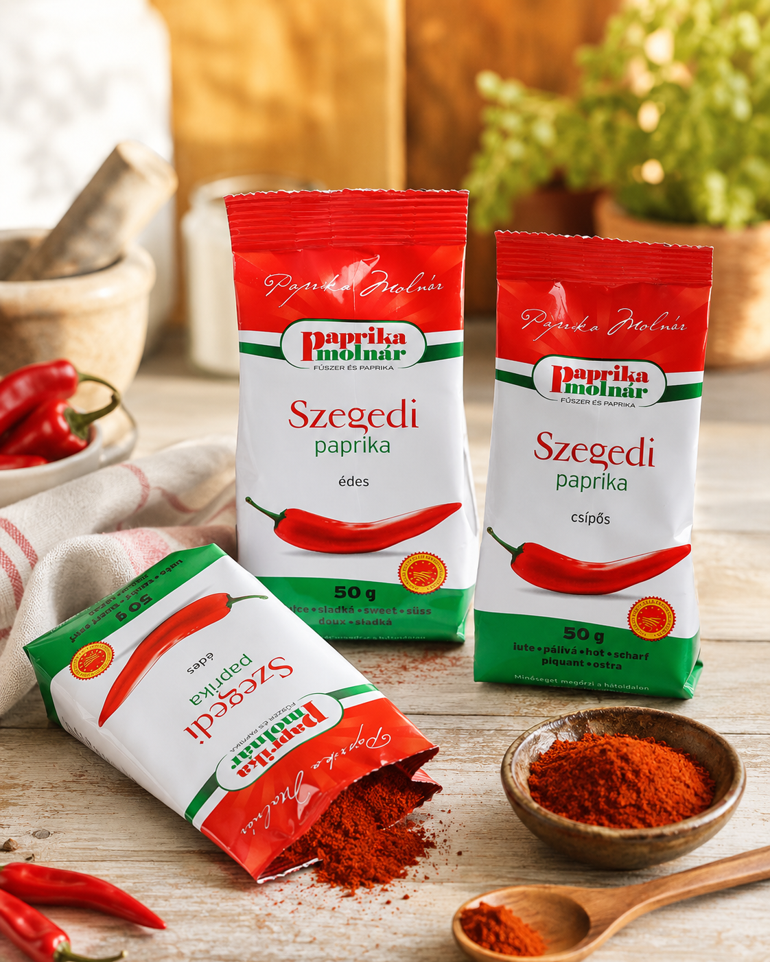 Szegedi Paprika 3er-Pack – 2 × edelsüß & 1 × scharf – Bild 2