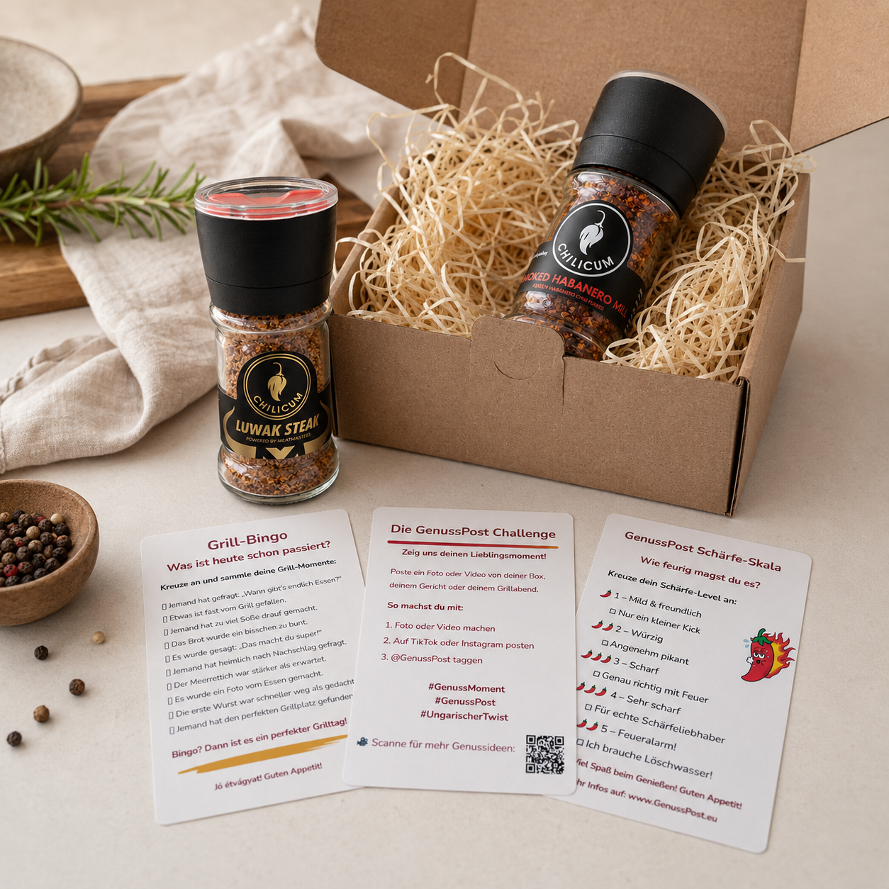 Kleine Feuerbox – scharfes Geschenkset für Chili-Fans