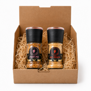 Kleine Grillbox – Fiery Pig & Hot Potato Gewürz-Geschenkset