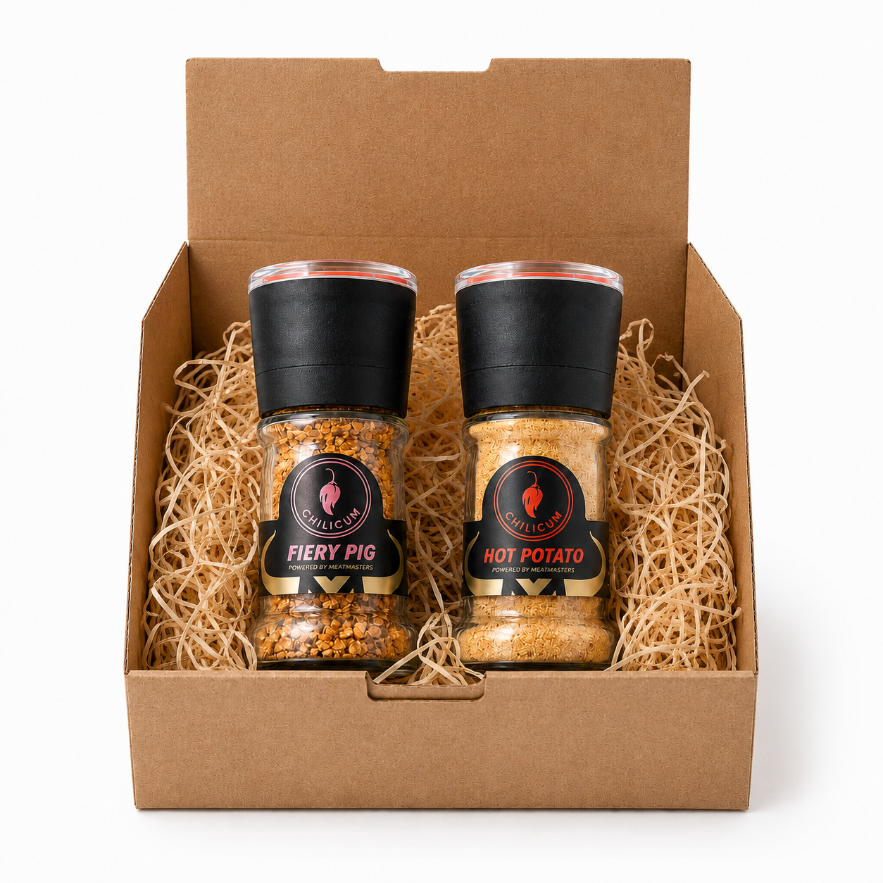 Kleine Grillbox – Fiery Pig & Hot Potato Gewürz-Geschenkset