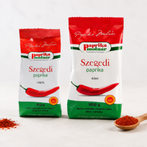 Szegedi Paprika Duo – edelsüß 100 g & scharf 50 g | Ungarisches Paprikapulver Set
