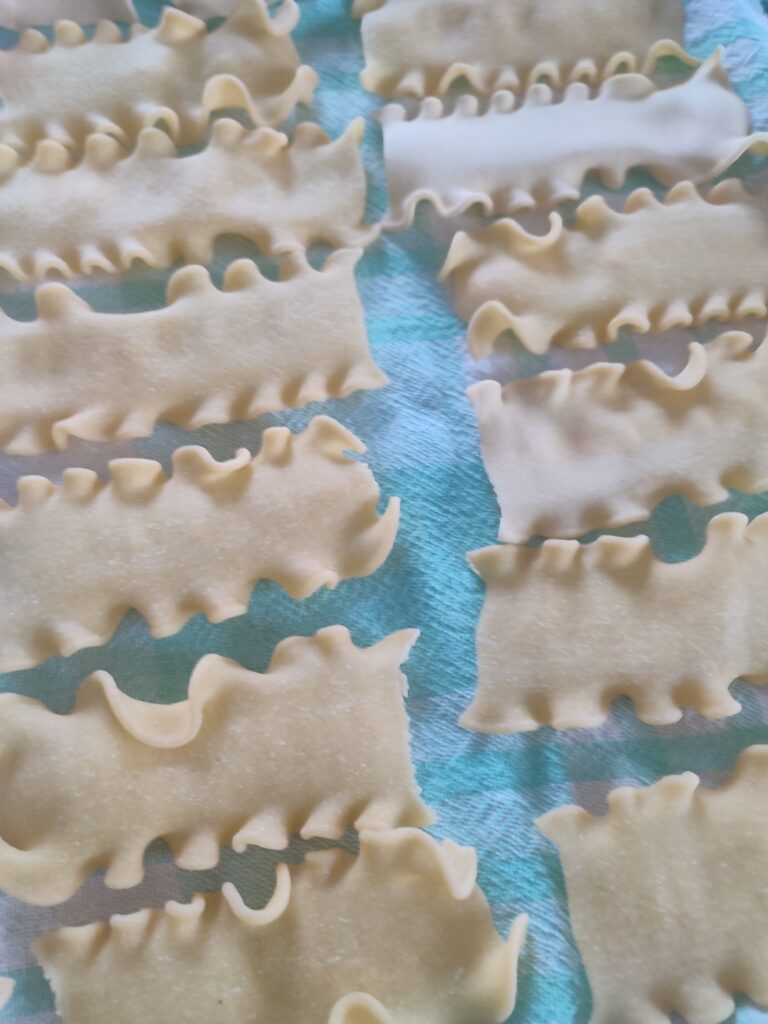 Lasagne Ondulato aus der MyPasta-Matrize – dekorativ und besonders schön für Lasagne
