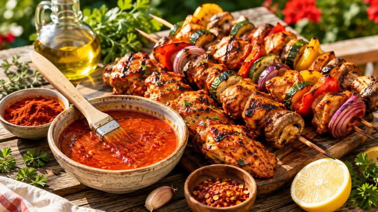 Ungarische Paprika-Grillmarinade für Hähnchen und Gemüse